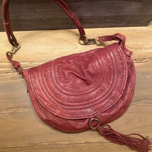 ABS Allen Schwartz Half Moon Leather Bag - Picture 2 of 8